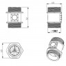 Датчик расхода DN50 = 2" 12 импульсов, 200л/м